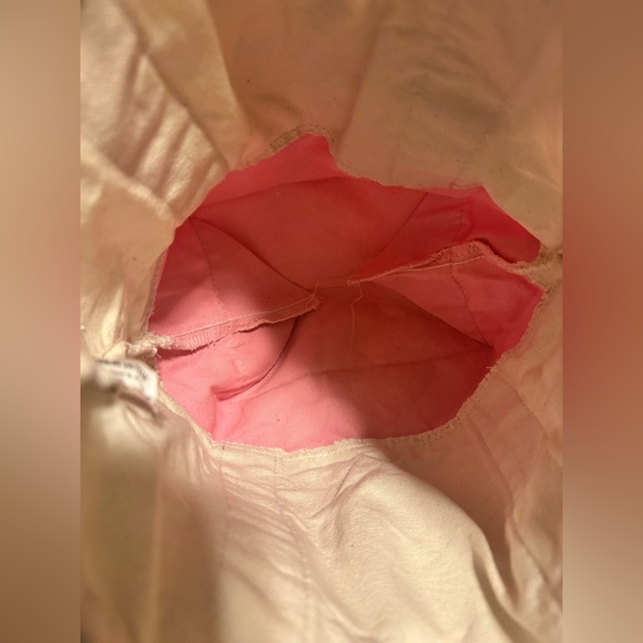 Trader Joe's Mini Pastel Canvas Tote Bag Pink  Limited Edition Spring 2025 - Picture 4 of 7